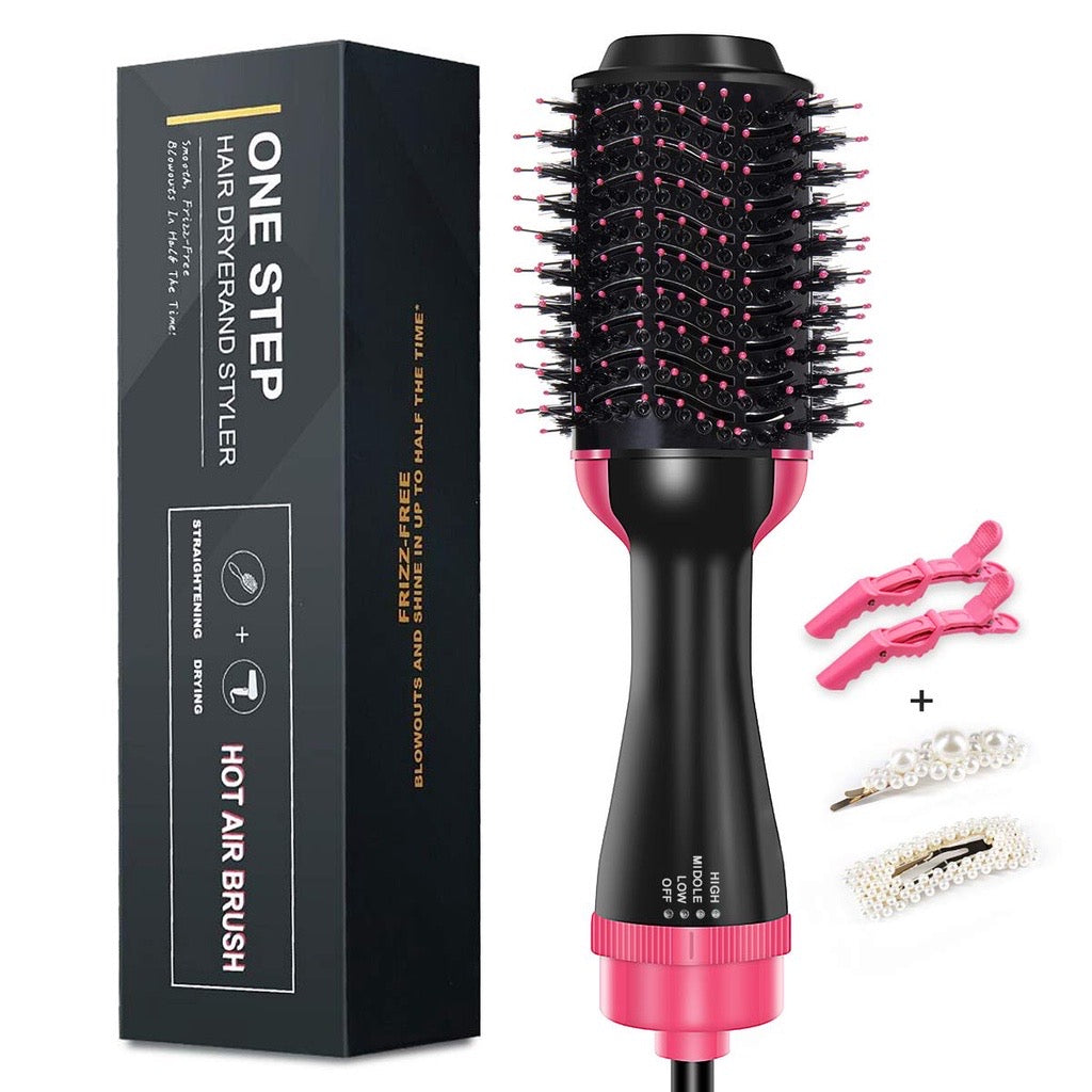 Hair Dryer Brush, Hot Air Brush One Step Hair Dryer and Styler & Volumizer 3 IN 1 Negative Ions Dryer Brush with Straigh