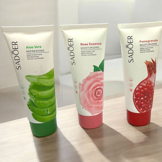 SADOER Pack of 3 Refreshing & Moisturizing Facial Cleanser 100g