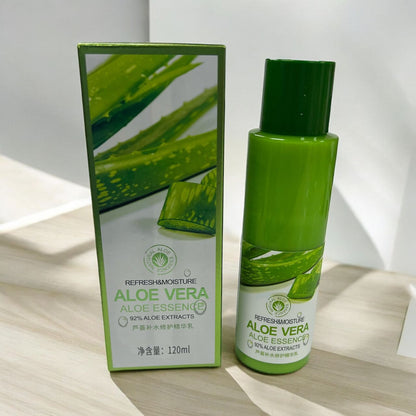 BIOAQUA 92% Aloe Vera Essence Refresh Moisture Purifying Smooth Face Body Hydrates Skin Care 120ml