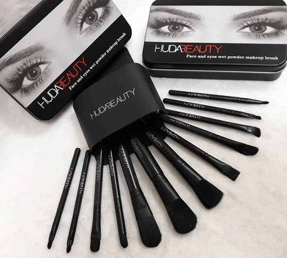 Huda Beauty Pack Of 12 In 1 Make Up Brush Kit